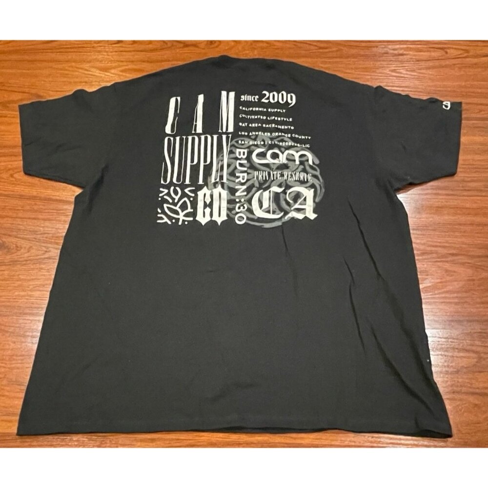 CAM SUPPLY BLACK TEE SZ 2XL